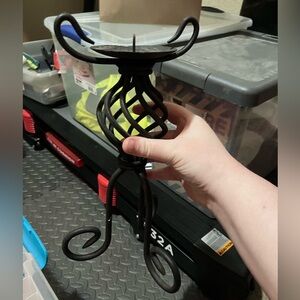 Rustic Iron Candle Holder